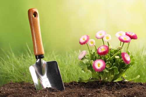 Low-carbon van used for sustainable garden maintenance